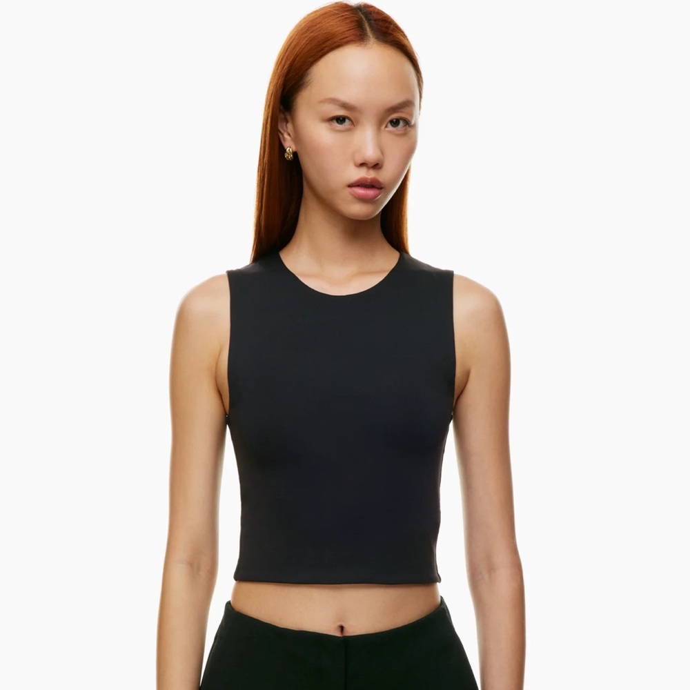 Aritzia Babaton Crop Contour Muscle Tank NEW